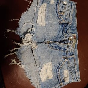 Distressed cut off shorts